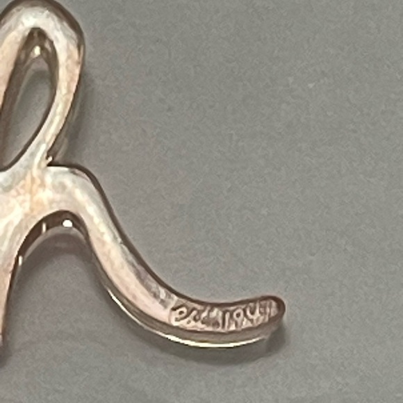 Vintage Coach Poppy acrylic pink script and silver glitter key fobs - Picture 6 of 9